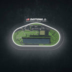 Daytona International Speedway Oval Neon Race Track