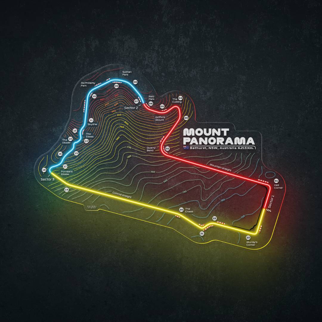 Mount Panorama Neon Race Track