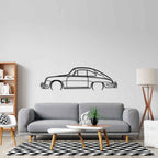 356 Coupe Detailed Silhouette Metal Wall Art