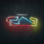 Circuit De Barcelona-Catalunya Neon Race Track