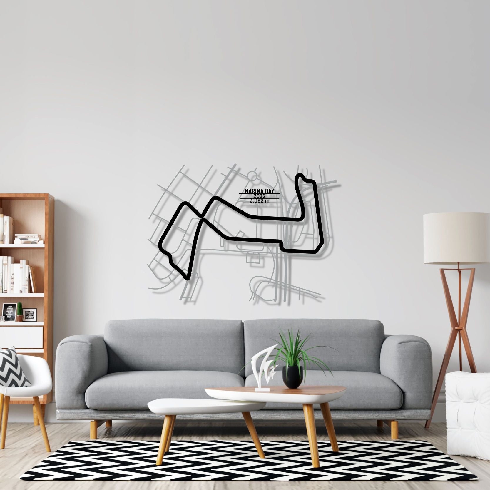 Singapore Marina Bay Metal Wall Art