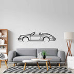 911 Speedster 1989 Detailed Silhouette Metal Wall Art