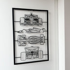 Cobra 1985 Frame Silhouette Metal Wall Art
