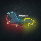 Albert Park Circuit Neon Race Track