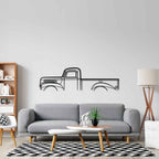 Jalibar 1974 Classic Silhouette Metal Wall Art