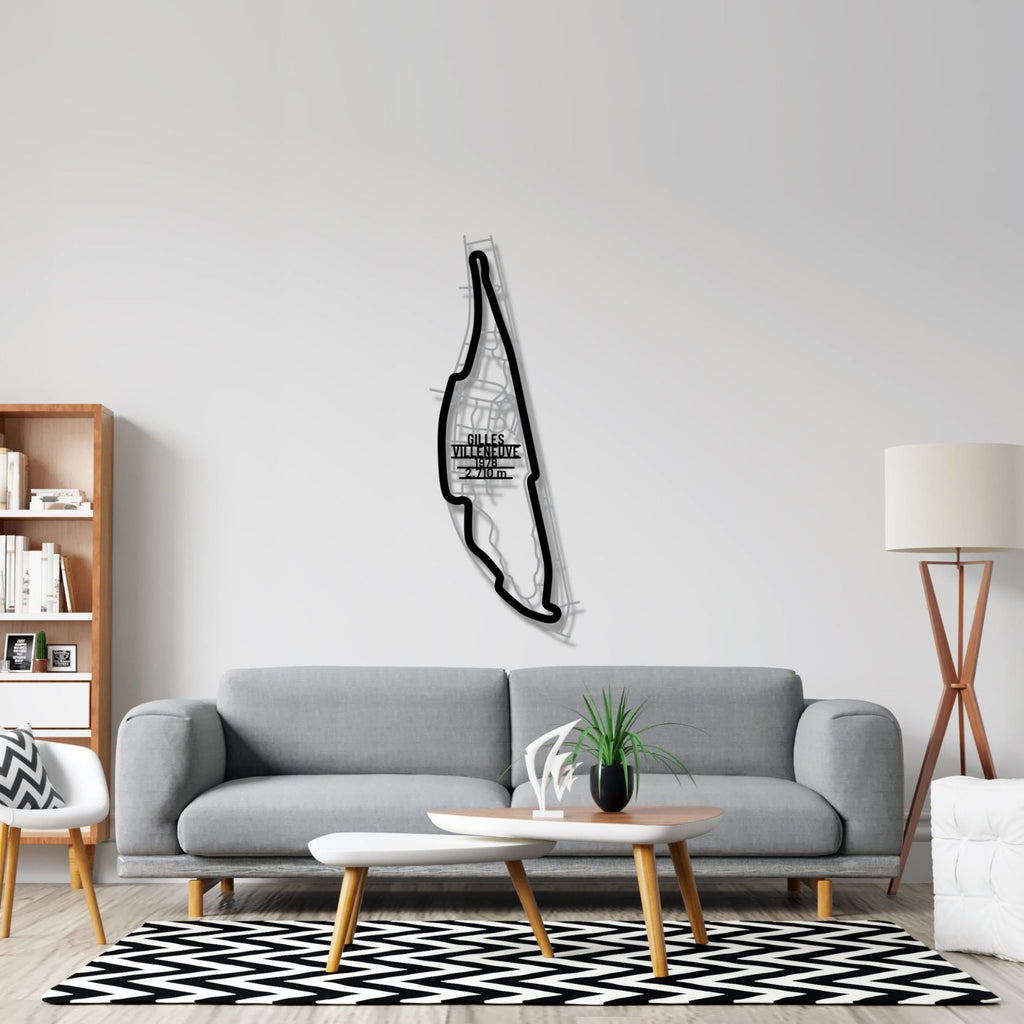 Circuit Gilles-Villeneuve Metal Wall Art