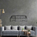 T2 Bus 1977 Classic Silhouette Metal Wall Art