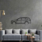 X7 2023 Detailed Silhouette Metal Wall Art