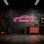 R35 GTR Neon Silhouette