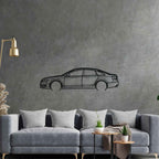A6 2006 Detailed Silhouette Metal Wall Art