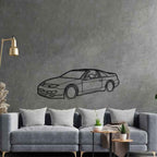 300ZX Z32 1990 Angle Silhouette Metal Wall Art