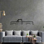 D250 1991 Classic Silhouette Metal Wall Art