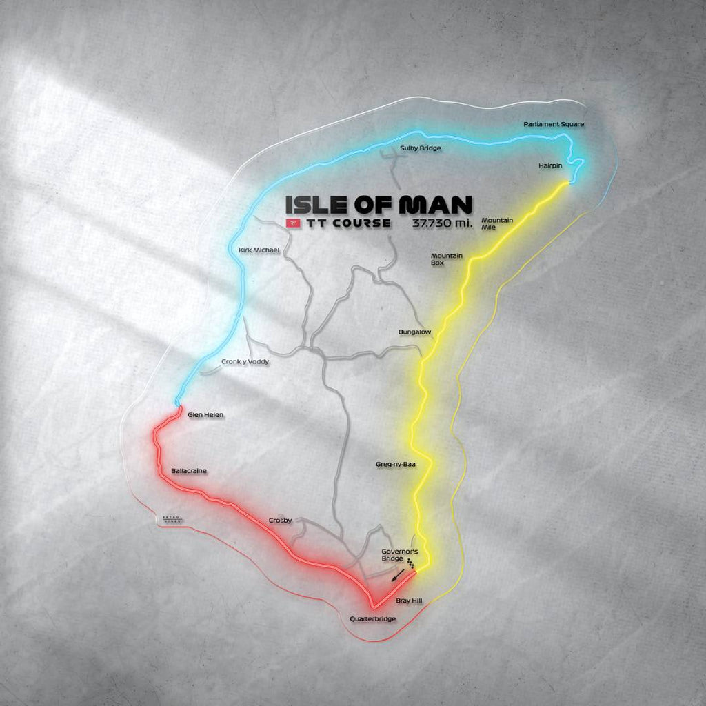 Isle of Man TT Neon Race Track