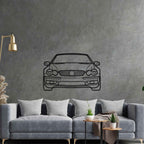 SL55 2004 Front Silhouette Metal Wall Art