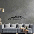 F430 Classic Silhouette Metal Wall Art