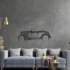 Roadster 1932 Detailed Silhouette Metal Wall Art