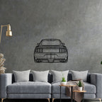Mustang GT350 Back Silhouette Metal Wall Art