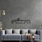 C10 Blazer 1972 Detailed Silhouette Metal Wall Art