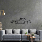 Corvette C2 427 1967 Detailed Silhouette Metal Wall Art