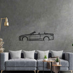 G23 4 Series Convertible 2021 Detailed Silhouette Metal Wall Art