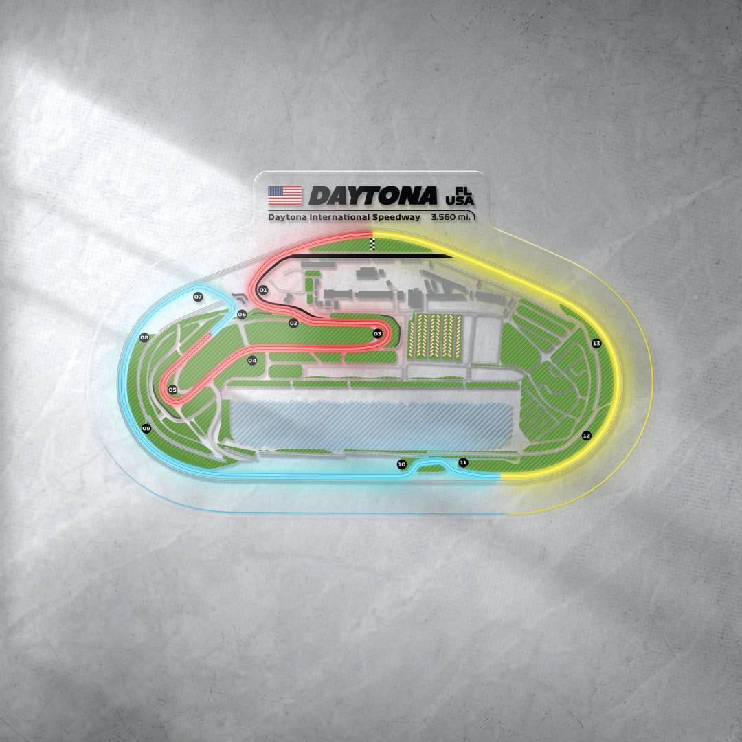 Daytona International Speedway Neon Race Track