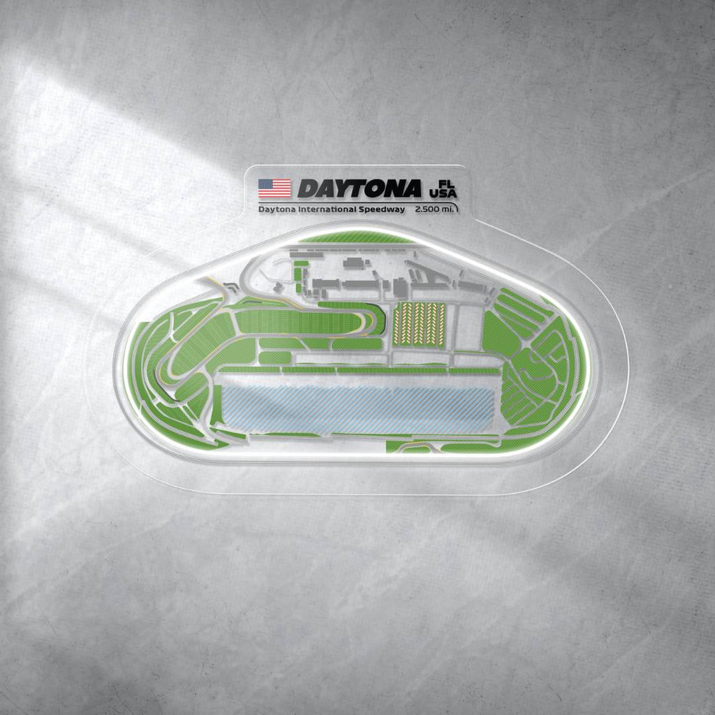 Daytona International Speedway Oval Neon Race Track