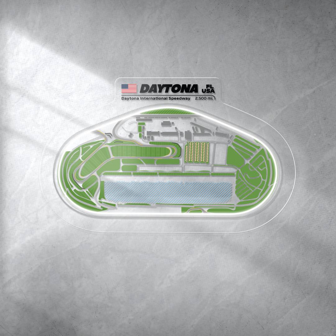 Daytona International Speedway Oval Neon Race Track
