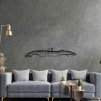E-Type 1966 Classic Silhouette Metal Wall Art