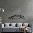 Passat CC 2012 Detailed Silhouette Metal Wall Art