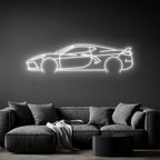 Corvette C8 Neon Silhouette