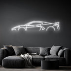 Corvette C8 Neon Silhouette