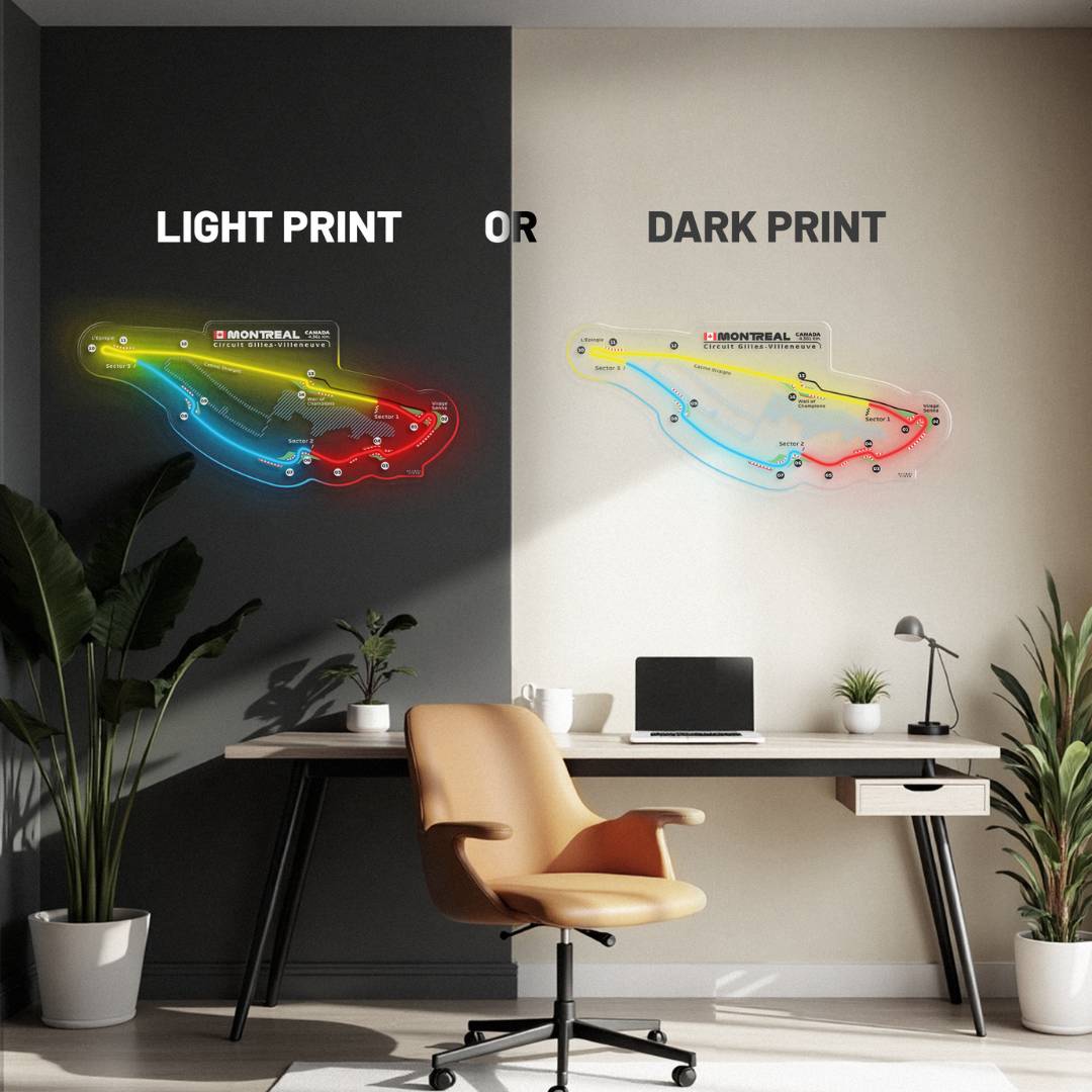 Circuit Gilles Villeneuve Neon Race Track