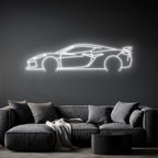 Corvette C8 Z06 Neon Silhouette