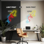 Autobahn Country Club Neon Race Track