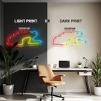 Watkins Glen International Neon Race Track