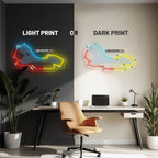 Albert Park Circuit Neon Race Track