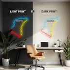 Isle of Man TT Neon Race Track