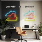 Sebring International Raceway Neon Race Track