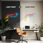 Circuit De Monaco Neon Race Track