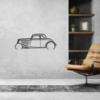 Highboy 1934 Detailed Silhouette Metal Wall Art