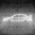 Evo 9 Neon Silhouette