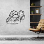 La Angle Silhouette Metal Wall Art