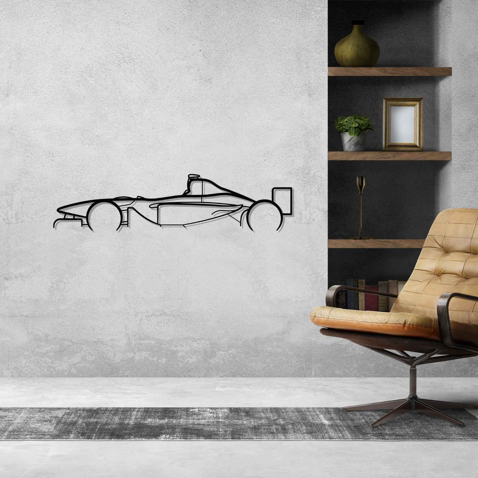 B02/50 2002 Classic Silhouette Metal Wall Art