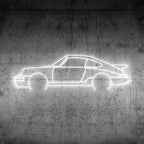 911 964 Turbo Neon Silhouette