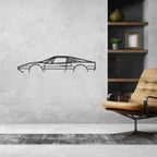308 GTSI 1980 Classic Silhouette Metal Wall Art