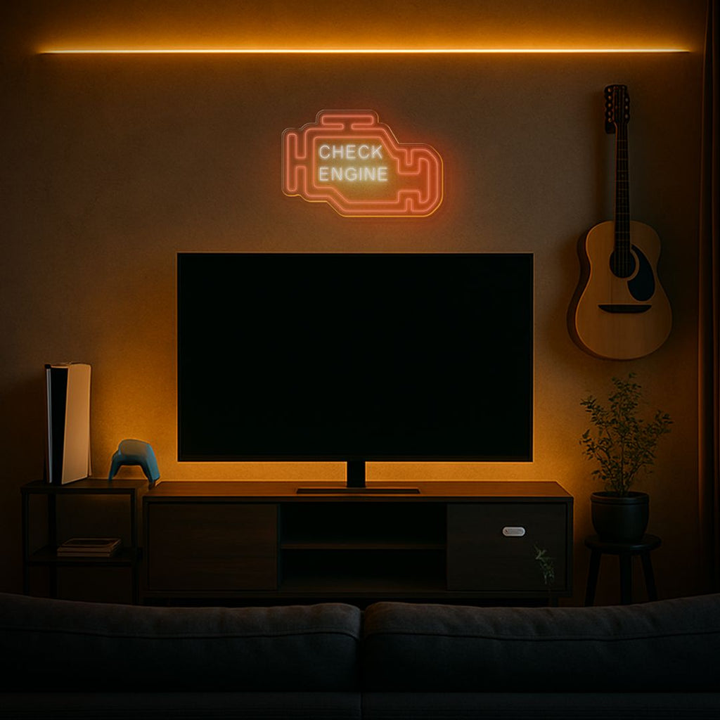 Check Engine Neon Sign