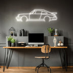 911 930 Turbo Neon Silhouette