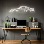 911 993 Turbo Neon Silhouette