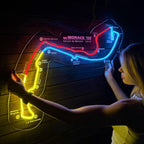 Daytona International Speedway Neon Race Track