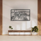 R8 Driver's Cockpit Metal Frame Wall Art